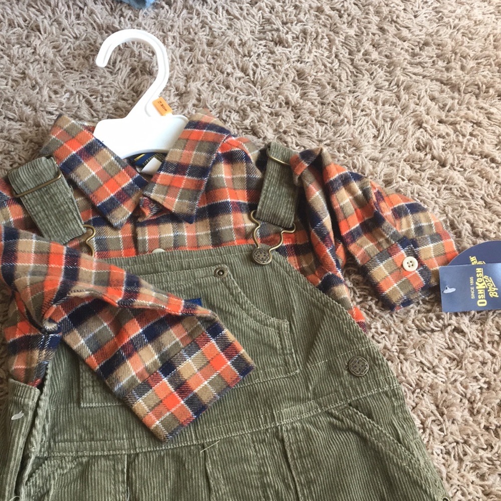 Plaid flannel and olive green cords